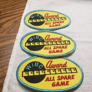 7 Vintage WIBC Award All Spare Game Patches